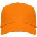 Gorras béisbol con cierre ajustable velcro de algodón 170 g/m2 Uranus Naranja