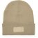 Gorros invierno unisex con parche y doble capa poliéster Bulnes Beige