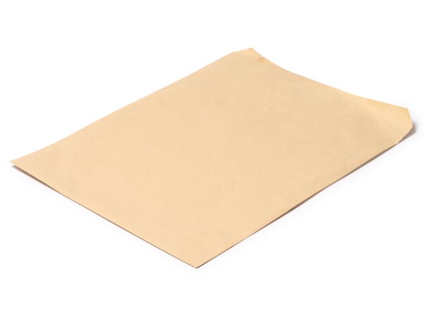 Bolsa papel kraft Uroa natural con solapa adhesiva sostenible Crudo detalle 4