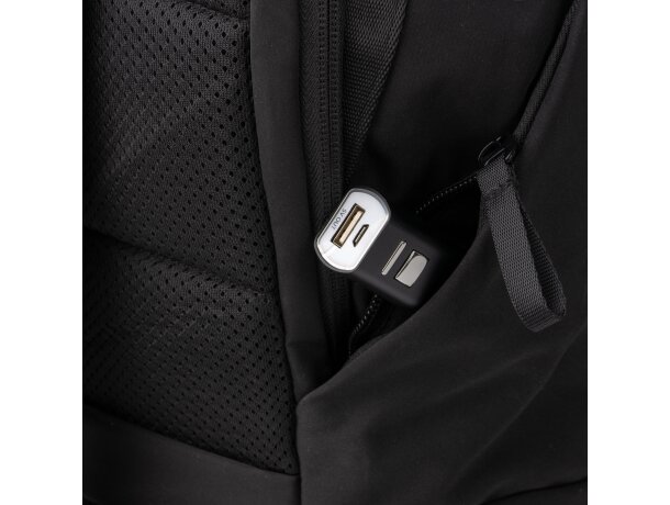 Mochila Dakota con compartimento portátil 15 pulgadas Negro detalle 2