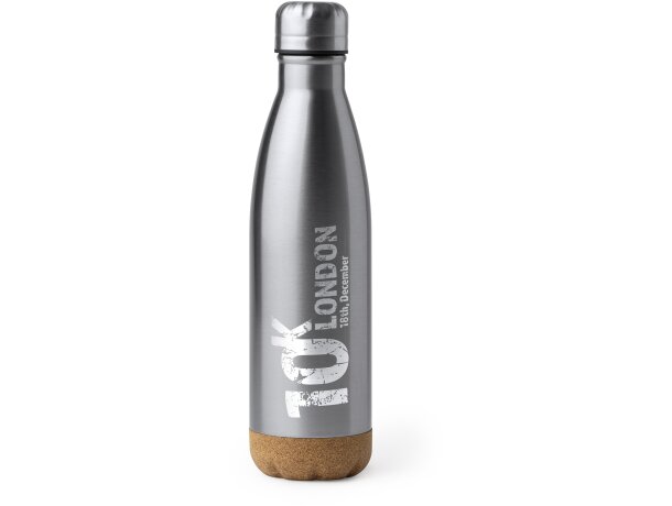 Botella de acero doble pared con tapón a juego 520ml Kale Blanco detalle 2