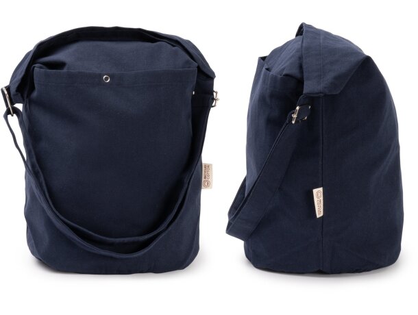 Bolsa petate Torla algodón reciclado con asa ajustable Blanco detalle 1