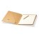 Carpeta portadocumento con solapa de cartón reciclado Yasper Crudo detalle 1