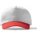 Gorra estilo casual freya Blanco/rojo