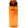 Bidón Zonda 700ml en RPET reciclado con pajita silicona Naranja