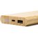 Powerbank impreso 6000 mah de bambú Misty Crudo detalle 1