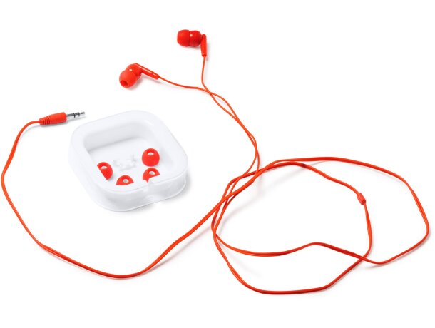 Auriculares con conexion jack 3.5 de plástico Aoki Blanco detalle 1
