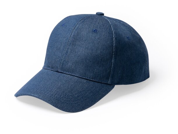 Gorras béisbol 6 paneles de denim vaquero Isbud Vaquero detalle 4