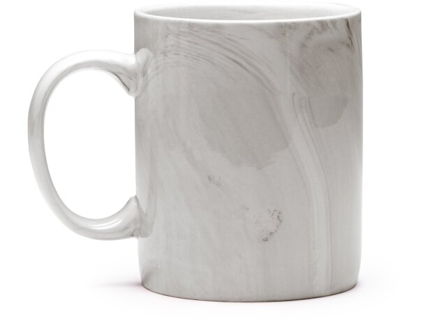 Taza Norval cerámica 350 ml acabado efecto mármol en 4 colores Negro detalle 2