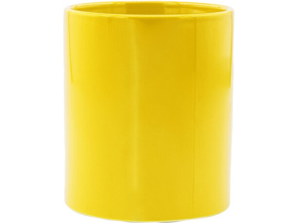 Tazas para personalizar unisex en variados colores cerámica Amarillo detalle 8