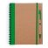 Libretas de anillas con tapa rígida cartón reciclado Verde helecho detalle 12
