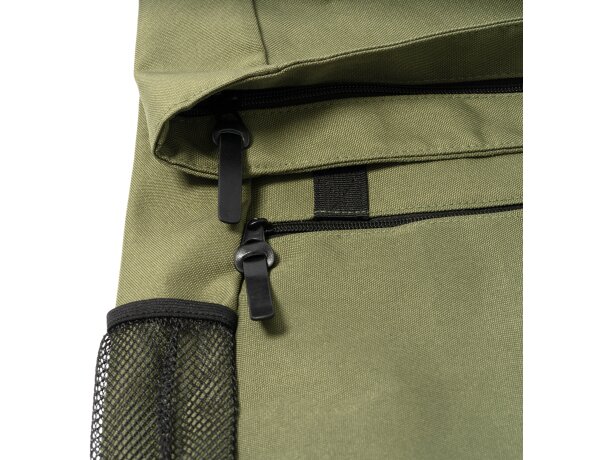 Mochila deportiva con asas acolchados en poliéster 900D 220 g/m2 Dodo Verde militar detalle 3