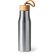 Botellas de acero baratas con tapón de bambú Sotos 600 ml Plata detalle 3