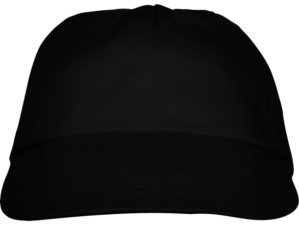 Gorra básica con logo a personalizar Negro detalle 8