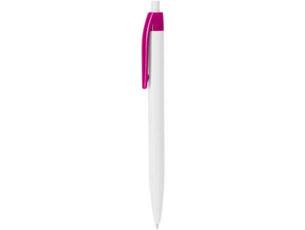 Bolígrafo con nombre con pulsador unisex plástico tinta azul Fucsia detalle 18