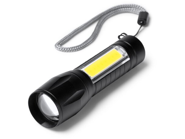 Linterna recargable Numan con 8 leds y tres intensidades Negro detalle 4