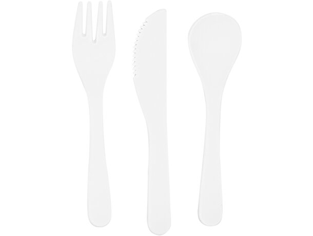 Fiambrera con cinta de silicona plástico Yobo Blanco detalle 5