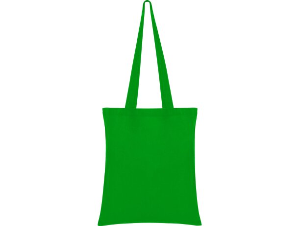 Bolsa de algodón con logo de variados colores 140 g/m2 Mountain Verde helecho detalle 22