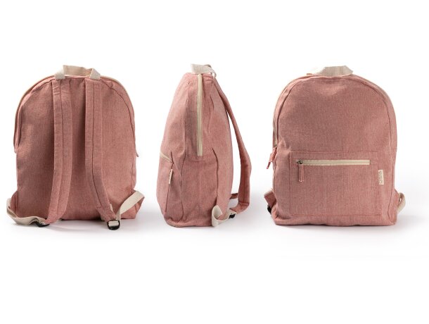Mochila infantil algodón reciclado Firenza Negro detalle 3