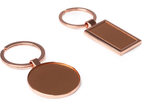 Llavero Noah rectangular metal con recubrimiento de cobre Rectangular detalle 4