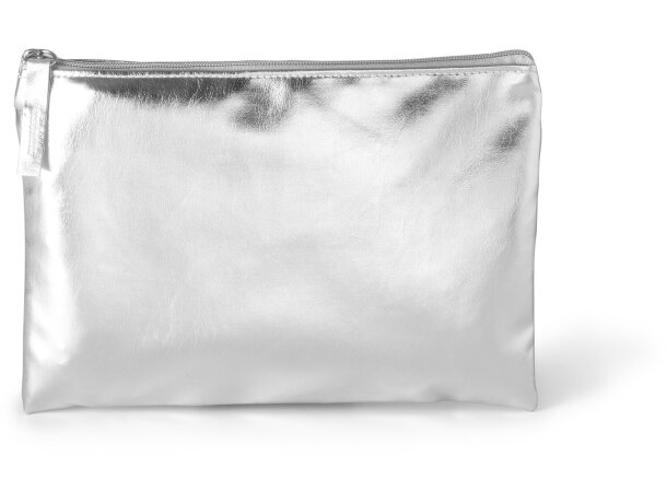 Neceser personalizado barato Tibar acabado brillante resistente Plata detalle 2