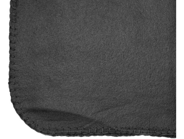 Manta publicitaria de tejido polar antipilling poliéster 200 g/m2 Negro detalle 4