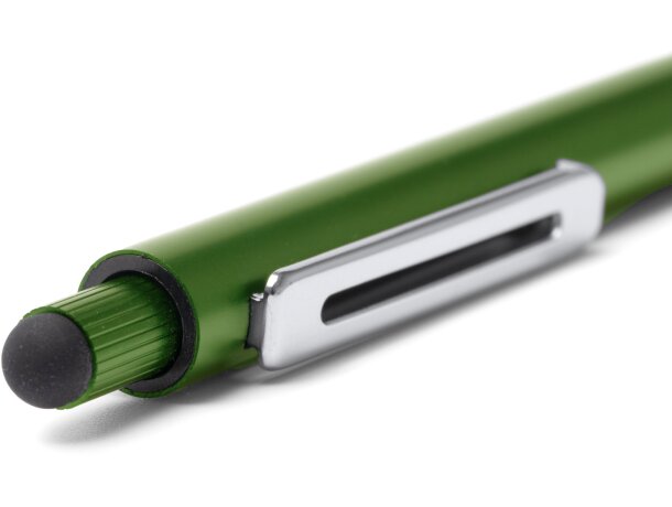 Bolígrafo Garet de aluminio reciclado con puntero táctil Negro detalle 2