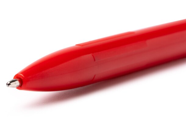 Bolígrafo Kimbal de abs reciclado con pulsador y clip integrado Blanco detalle 1