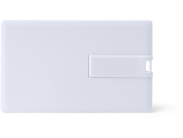 Memoria USB Datis 16GB ultraplana con mecanismo desplegable Blanco detalle 4