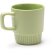 Taza cerámica Longi con asa ergonómica y base biselada Beige detalle 6
