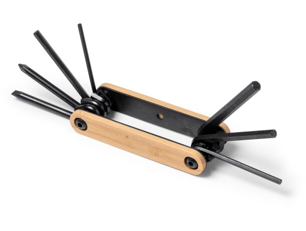 Set multiherramientas con detalles en madera acero Niner Crudo detalle 4