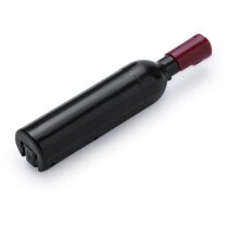 Sacacorchos Syrah metálico con mango de botella