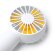 Ventilador manual para 3 velocidades de plástico Ventuk Blanco detalle 1