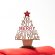 árbol de navidad con mensaje desmontable de madera Madera detalle 2