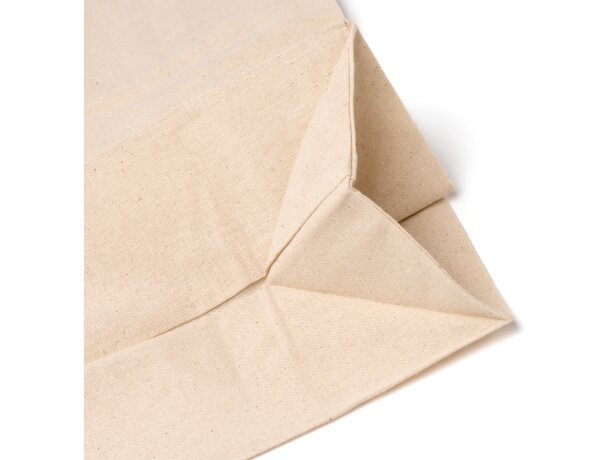 Bolsa algodón Mitxu natural con doble asa reforzada Crudo detalle 1