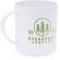 Taza estilo clásico de plástico pla 350ml Parcha Blanco detalle 3