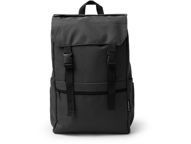 Mochila Solap negro 600D RPET con compartimento portátil 15 Negro detalle 4