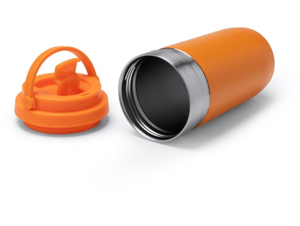 Vaso térmico Gredos con asa de acero inoxidable 550ml Blanco detalle 1