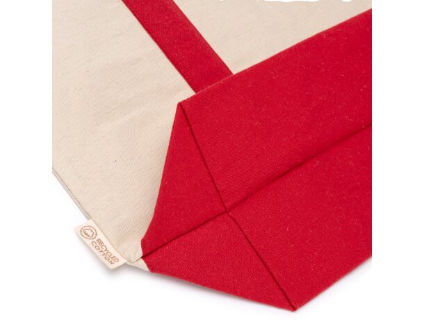 Bolsa de playa Paty con asas reforzadas algodón reciclado Negro detalle 1