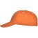 Gorras béisbol cierre velcro de algodón 260 g/m2 Panel Naranja detalle 35