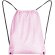 Mochila de cuerdas de poliéster 210D multiusos 70 g/m2 Rosa claro