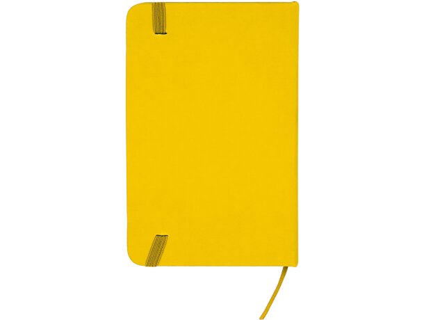 Bloc de notas con marcapágina y banda elástica de polipiel Alba Amarillo detalle 8