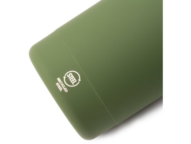 Bidón Sivas de acero inoxidable reciclado 500ml con asa Blanco detalle 2