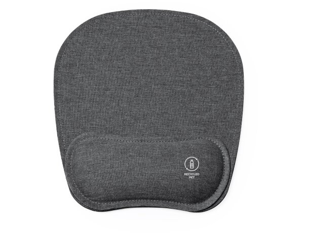 Alfombrilla Drax RPET reciclado con soporte ergonómico muñeca Gris vigore detalle 3