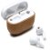 Auricular abs reciclado con detalles en corcho natural Folk Blanco detalle 3