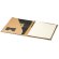 Carpeta portadocumento con solapa de cartón reciclado Yasper Crudo detalle 2