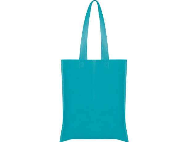 Bolsa tejido no tejido polipropileno sin fuelle 80 g/m2 Aguamarina detalle 17