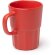 Taza cerámica Lunger 450ml con paneles verticales y acabado mate Blanco detalle 2