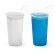 Vaso de plástico plegable de tpu 230ml Track Blanco detalle 3
