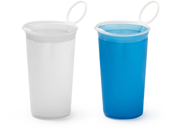 Vaso de plástico plegable de tpu 230ml Track Blanco detalle 3